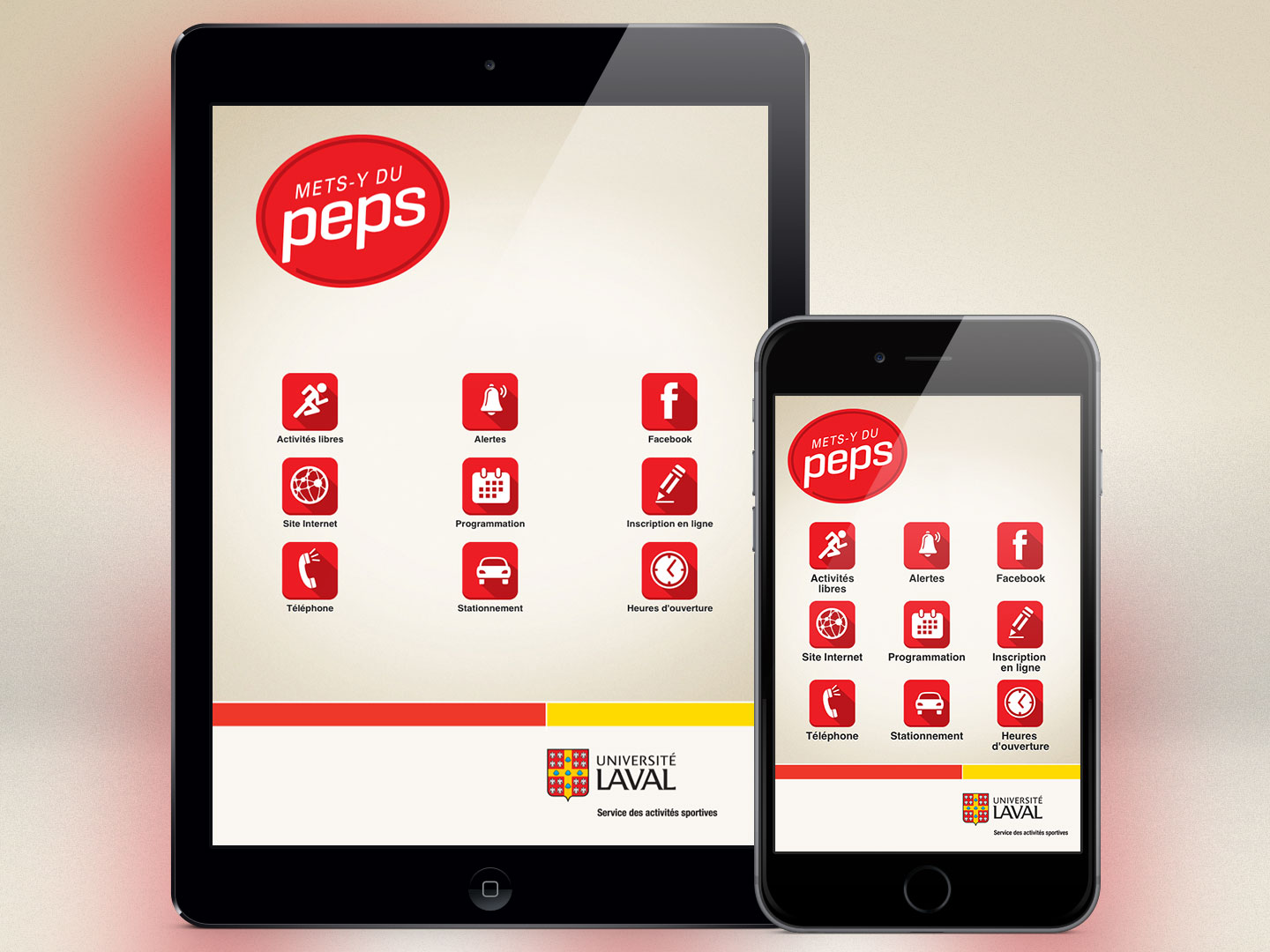 Horaires des activités libres du PEPS