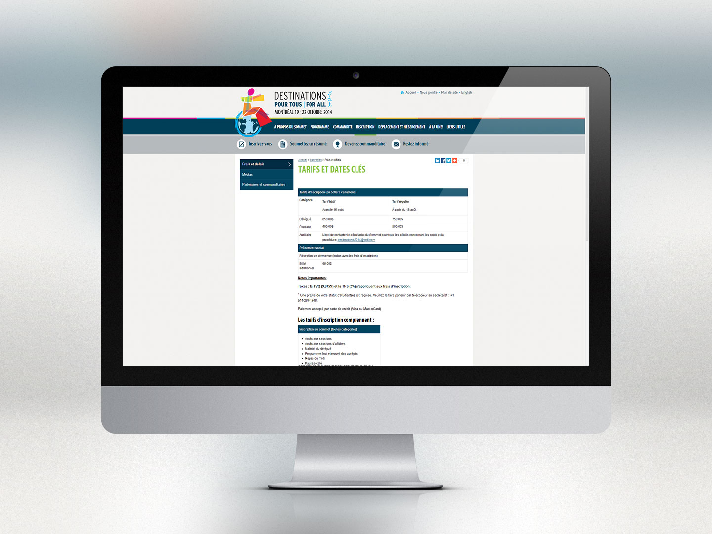 Destinations pour tous 2014