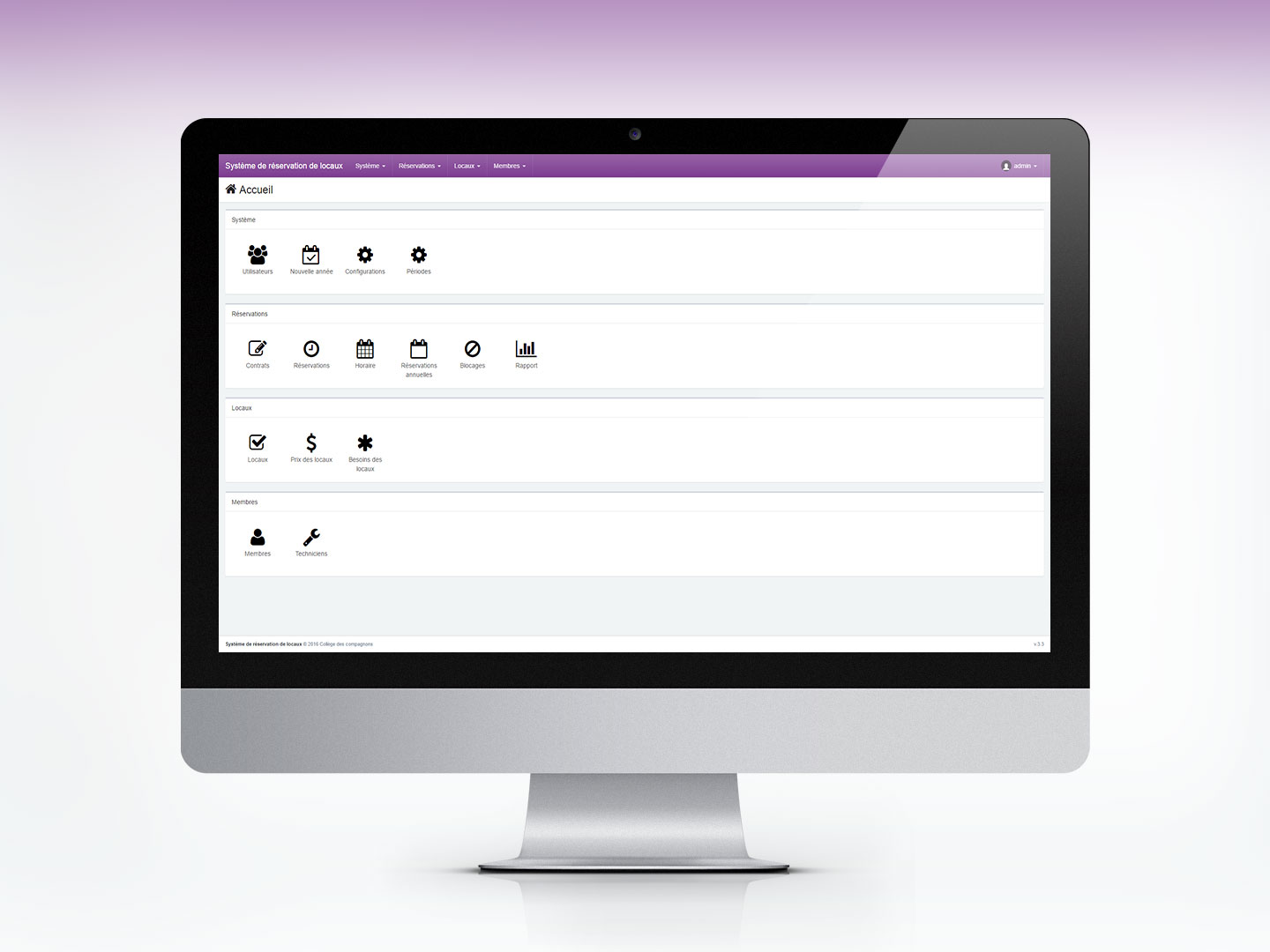 Système de réservation de locaux
