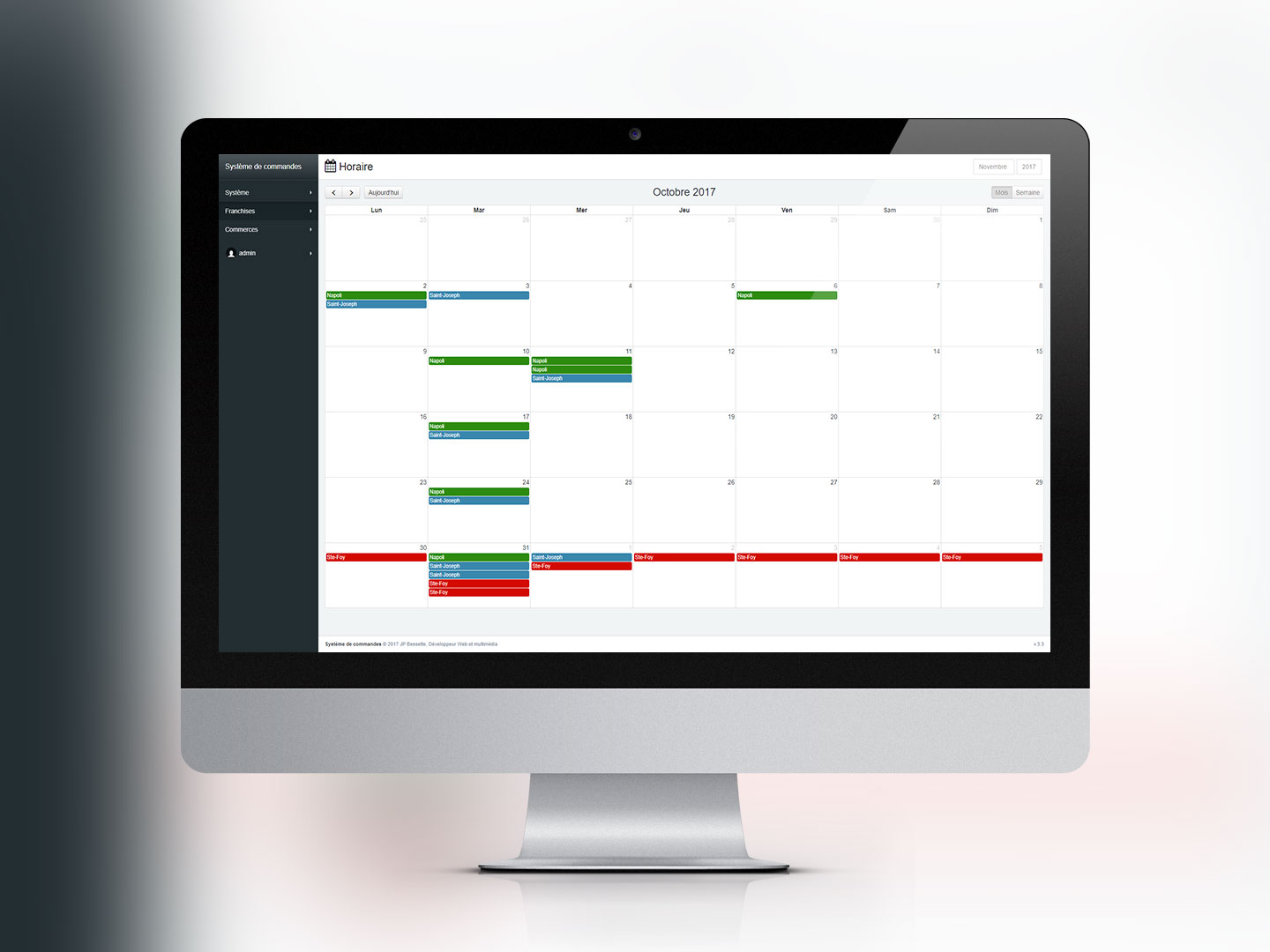 Système de commandes
