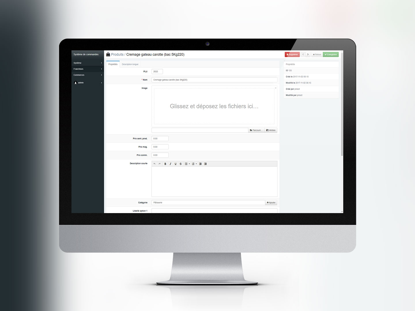 Système de commandes