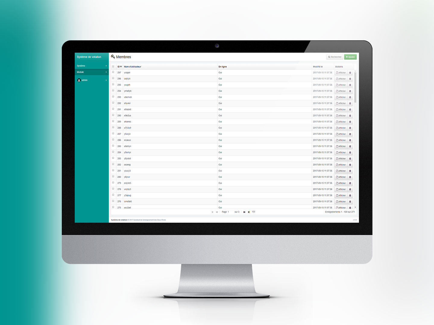 Système de votation