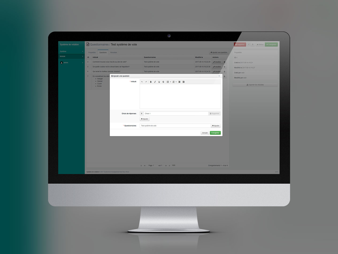 Système de votation