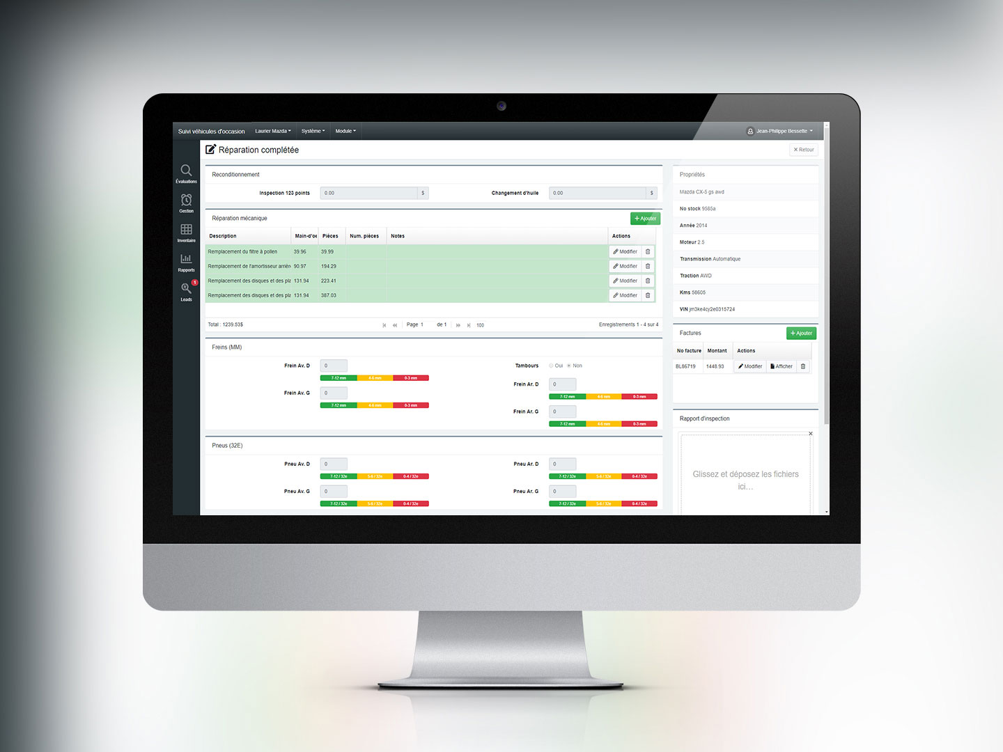 Suivi de véhicules d'occasion