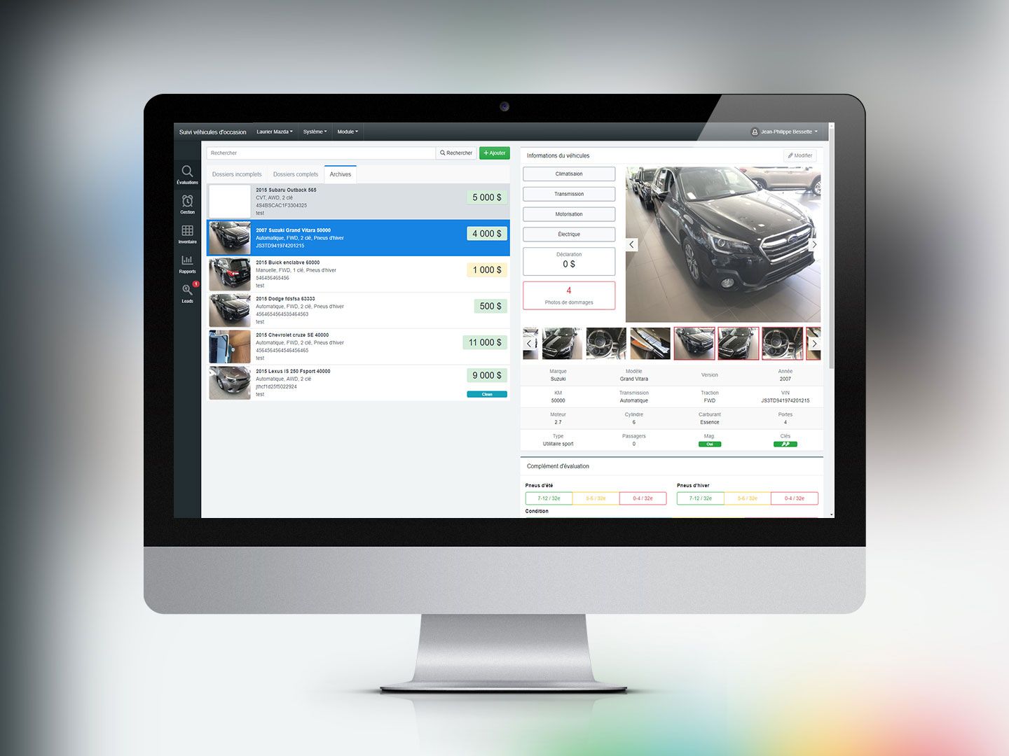 Suivi de véhicules d'occasion