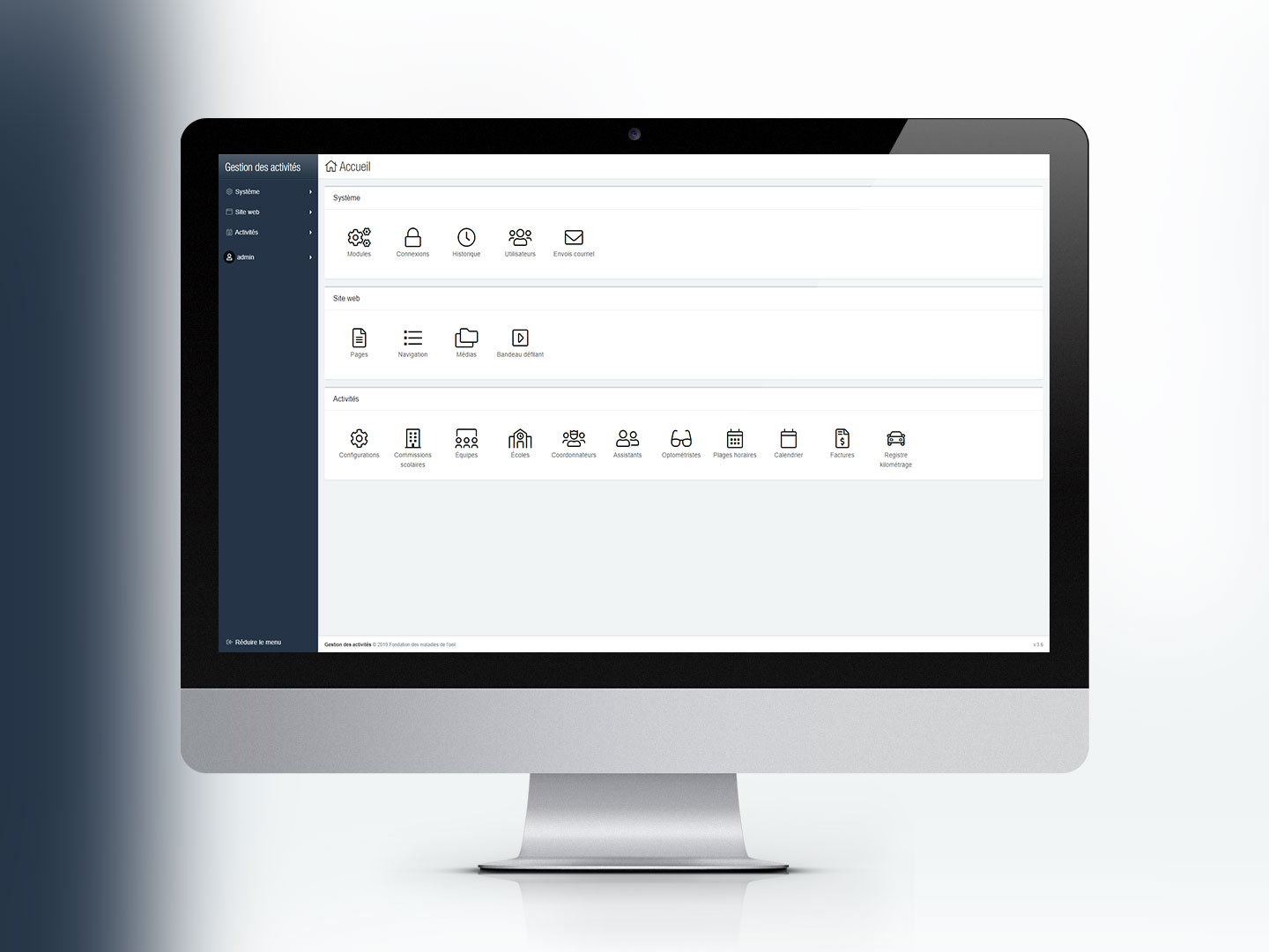 Logiciel de gestion des activités
