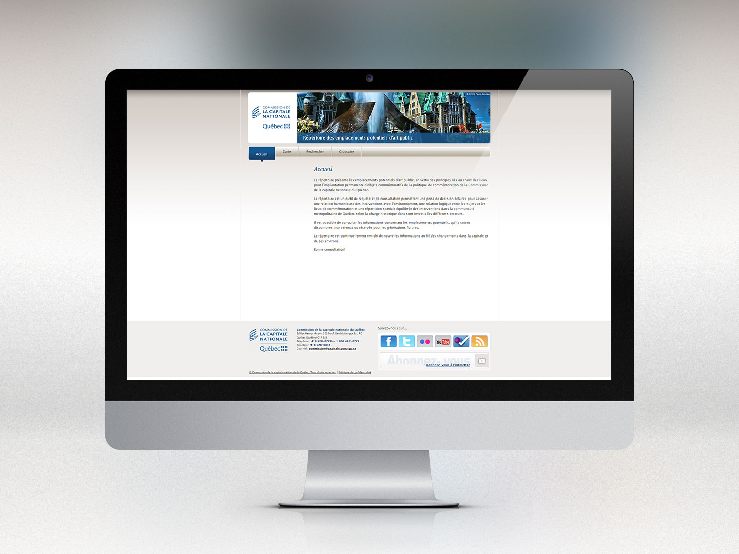 Répertoire des emplacements potentiels d'art public